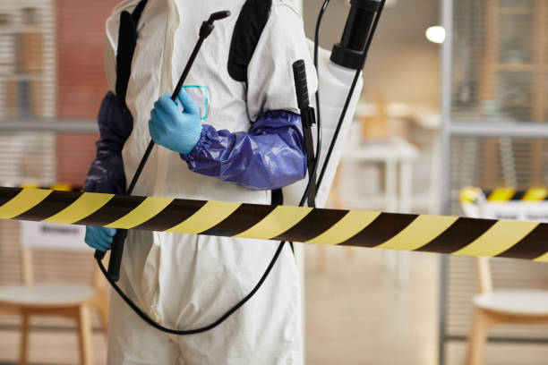 Professional Biohazard Cleanup technician working in West Stewartstown, NH